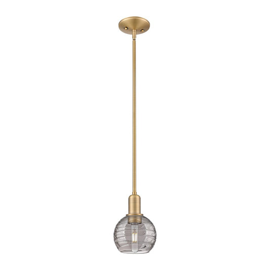 Innovations Athens DS 1Lt 6" Stem Mini Pendant, BB/SDS - 716-1S-BB-G1213-6SM