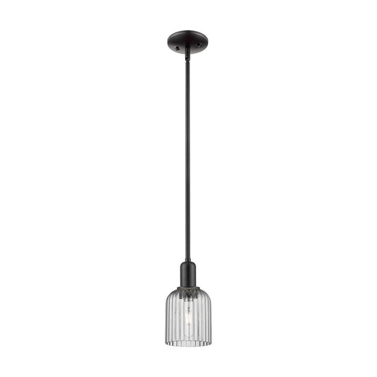 Innovations Bridal Veil 1Lt 5" Stem Mini Pendant, BK/SM - 716-1S-BK-G559-5SM