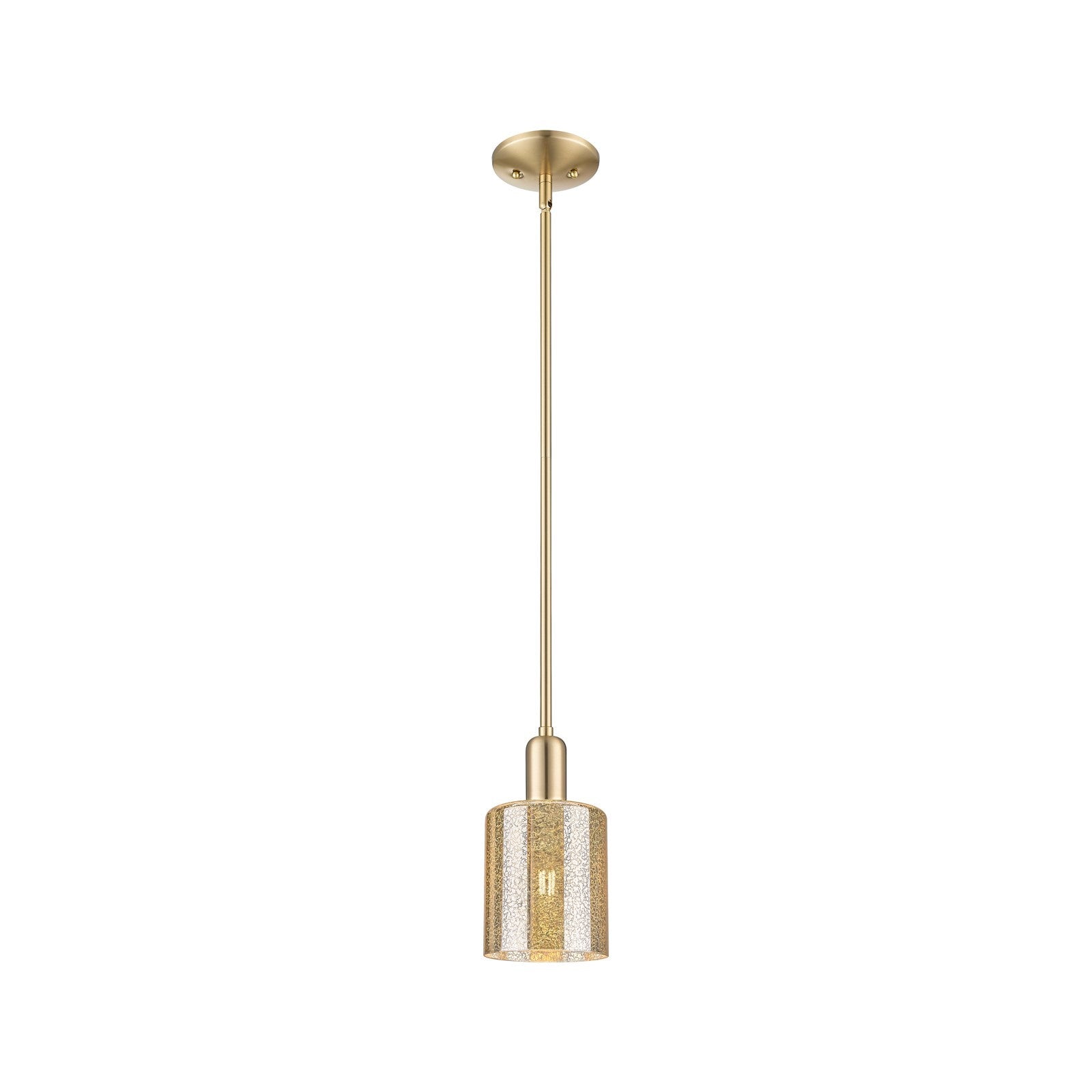 Innovations Cobbleskill 5in 1-Light Mini Pendant | Industrial Champagne Bronze Steel and Mercury Glass | Kitchen Island & Dining | Model 716-1S-CB-G116