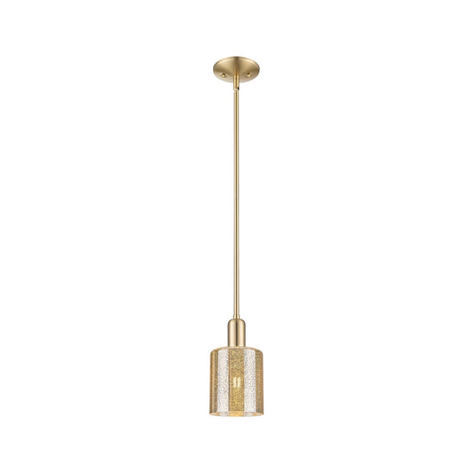 Innovations Cobbleskill 5in 1-Light Mini Pendant | Industrial Champagne Bronze Steel and Mercury Glass | Kitchen Island & Dining | Model 716-1S-CB-G116