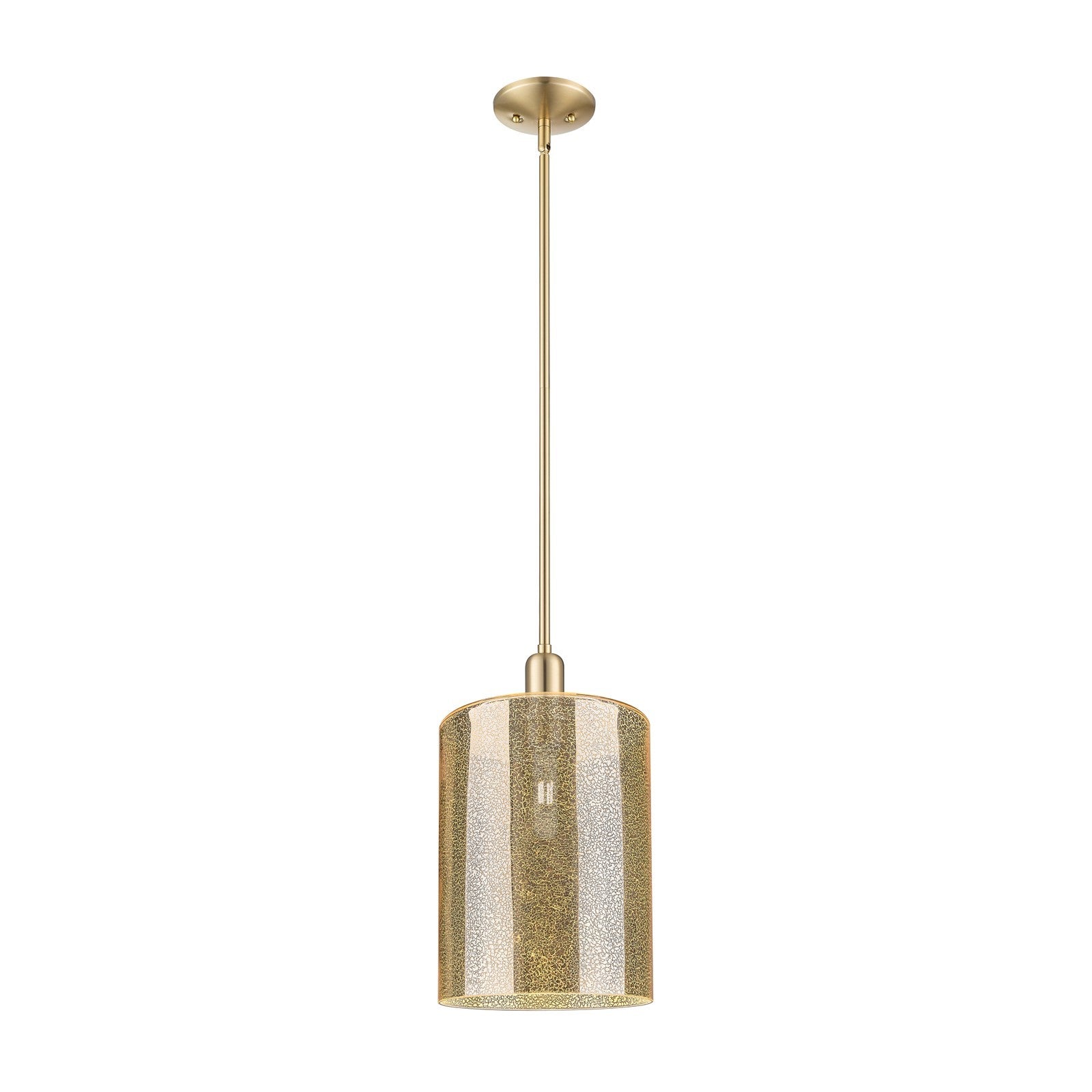 Innovations Cobbleskill 9in 1-Light Mini Pendant | Industrial Champagne Bronze Steel and Mercury Glass | Kitchen Island | 9 x 9 x | Model 716-1S-CB-G116-L