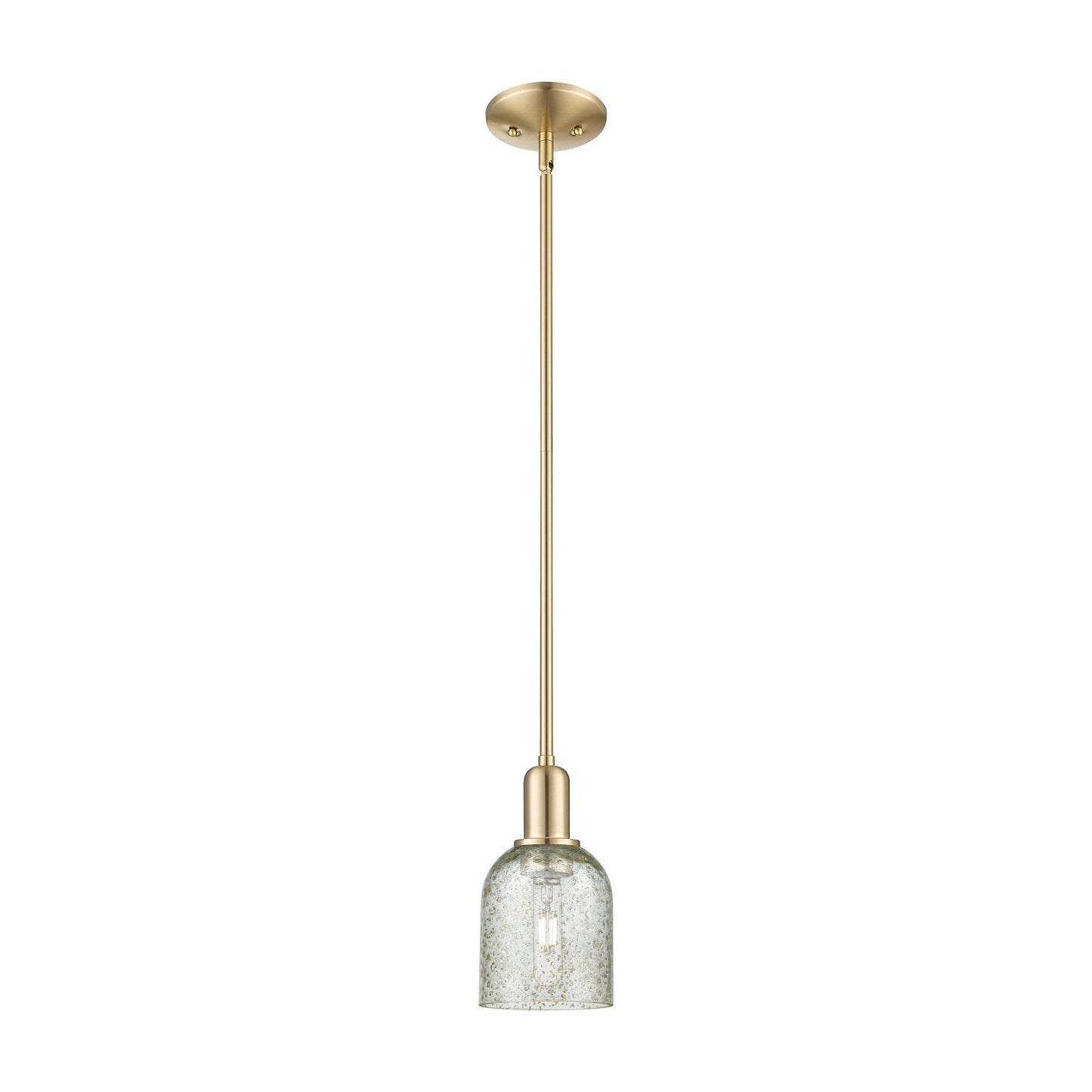 Innovations Caledonia 5in 1-Light Mini Pendant | Industrial Champagne Bronze Steel and Mica Glass | Kitchen Island & Dining Room | Model 716-1S-CB-G259