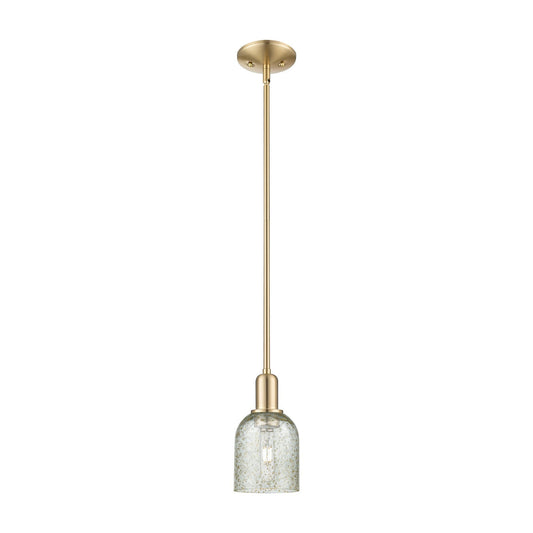 Innovations Caledonia 5in 1-Light Mini Pendant | Industrial Champagne Bronze Steel and Mica Glass | Kitchen Island & Dining Room | Model 716-1S-CB-G259
