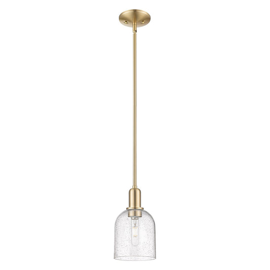 Innovations Bella 6in 1-Light Mini Pendant | Industrial Champagne Bronze Steel and Seedy Glass | Kitchen Island & Dining Room | Model 716-1S-CB-G558-6SDY