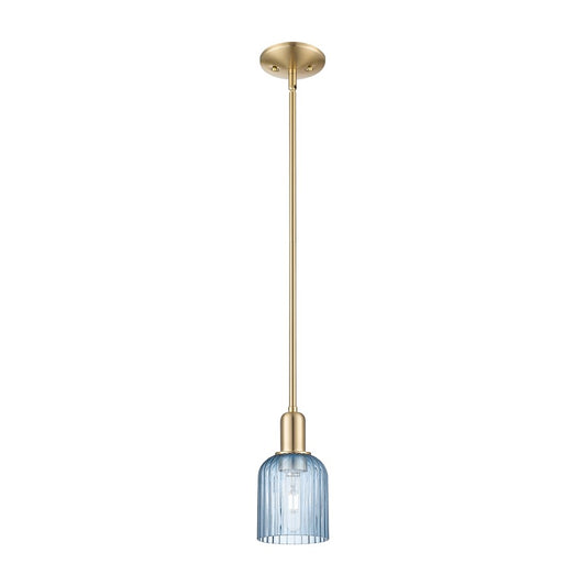 Innovations Bridal Veil 1Lt 5" Stem Mini Pendant, CBZ/Blue - 716-1S-CB-G559-5BL