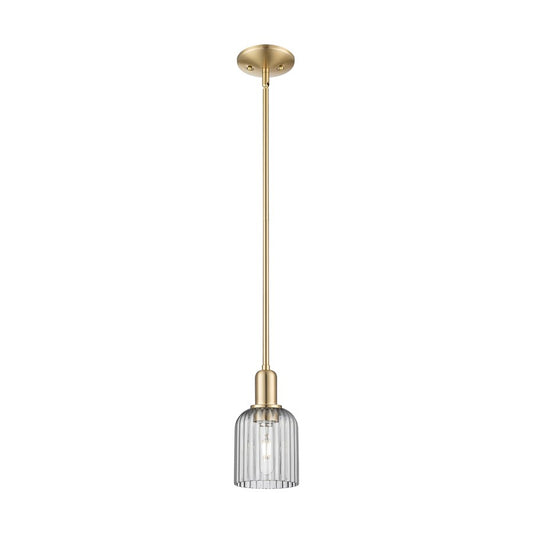 Innovations Bridal Veil 1Lt 5" Stem Mini Pendant, CBZ/Smoke - 716-1S-CB-G559-5SM