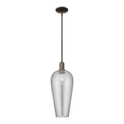 Innovations Chelsea 1Lt 8" Stem Mini Pendant, OB/Smoke - 716-1S-OB-G456-8SM