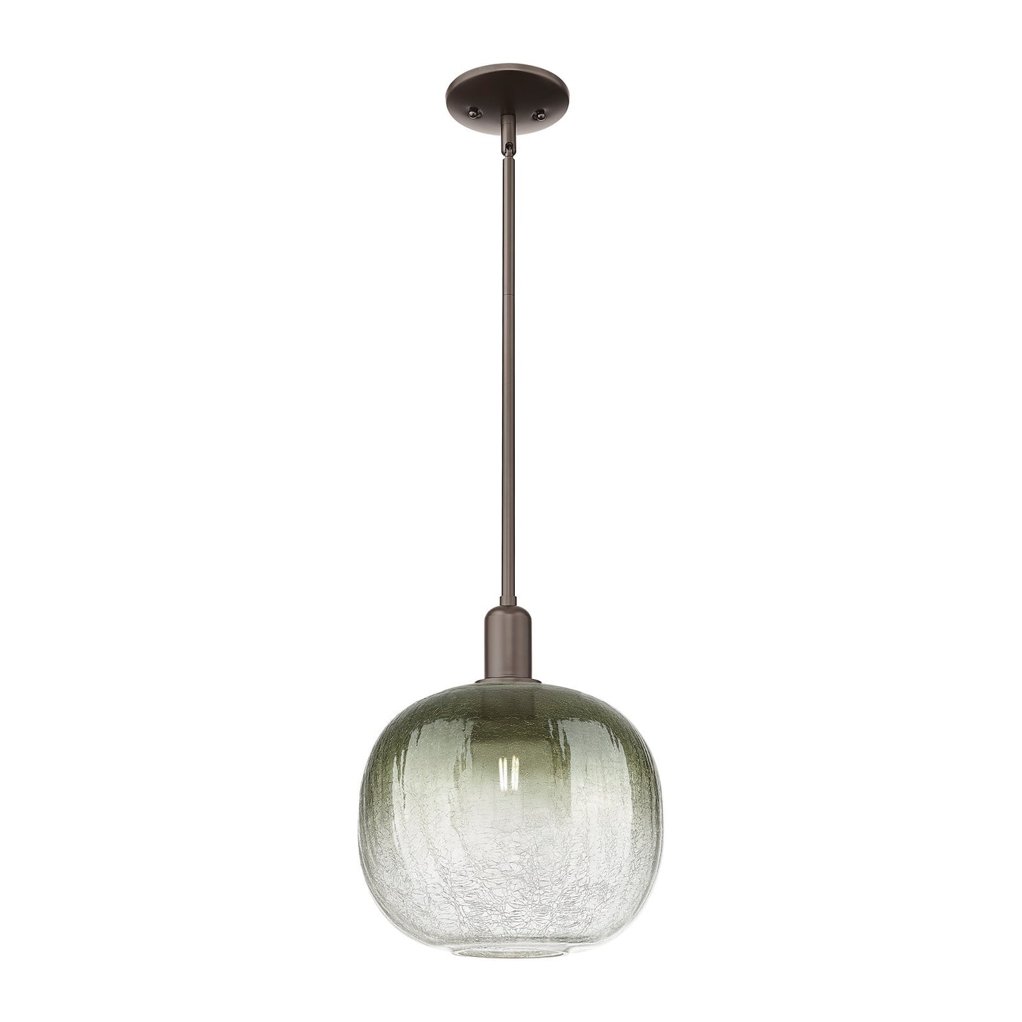 Innovations Brookhaven Sphere 10.5in 1-Light Mini Pendant | Industrial Oil Rubbed Bronze and Slate Glass | Kitchen Island & | Model 716-1S-OB-G481-10SL