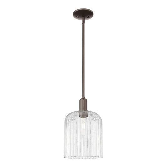 Innovations Bridal Veil 1Lt 8" Stem Mini Pendant, OB/Clear - 716-1S-OB-G559-8CL