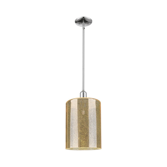 Innovations Cobbleskill 5in 1-Light Mini Pendant | Industrial Polished Chrome Steel and Mercury Glass | Kitchen Island & Dining | Model 716-1S-PC-G116
