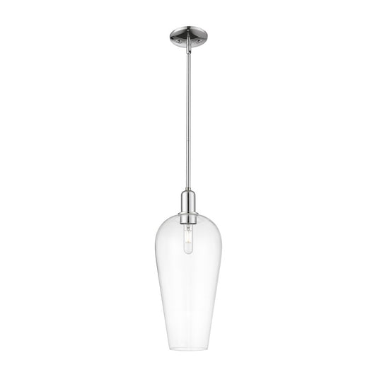 Innovations Chelsea 1Lt 8" Stem Mini Pendant, Chrome/Clear - 716-1S-PC-G456-8CL