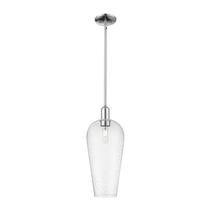 Innovations Chelsea 1Lt 8" Stem Mini Pendant, Chrome/Seedy - 716-1S-PC-G456-8SDY