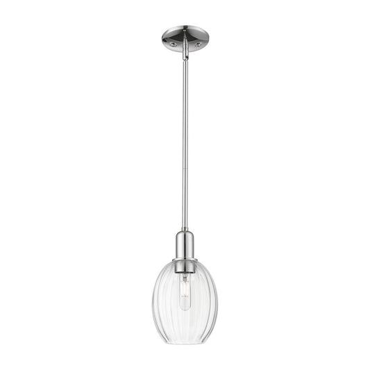 Innovations Preston 1Lt 6" Bell Stem Mini Pendant, CH/CL - 716-1S-PC-G459-6CL