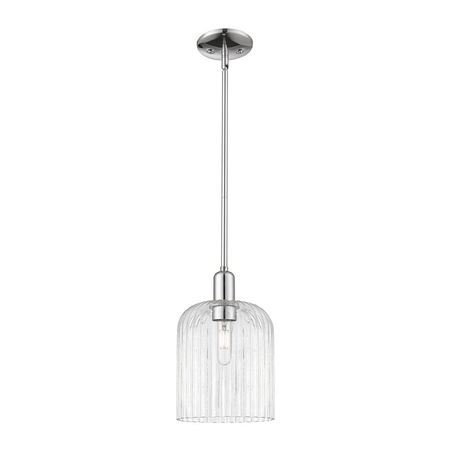 Innovations Bridal Veil 1Lt 8" Stem Mini Pendant, CH/CL - 716-1S-PC-G559-8CL