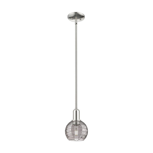 Innovations Athens DS 1Lt 6" Stem Mini Pendant, PN/SDS - 716-1S-PN-G1213-6SM