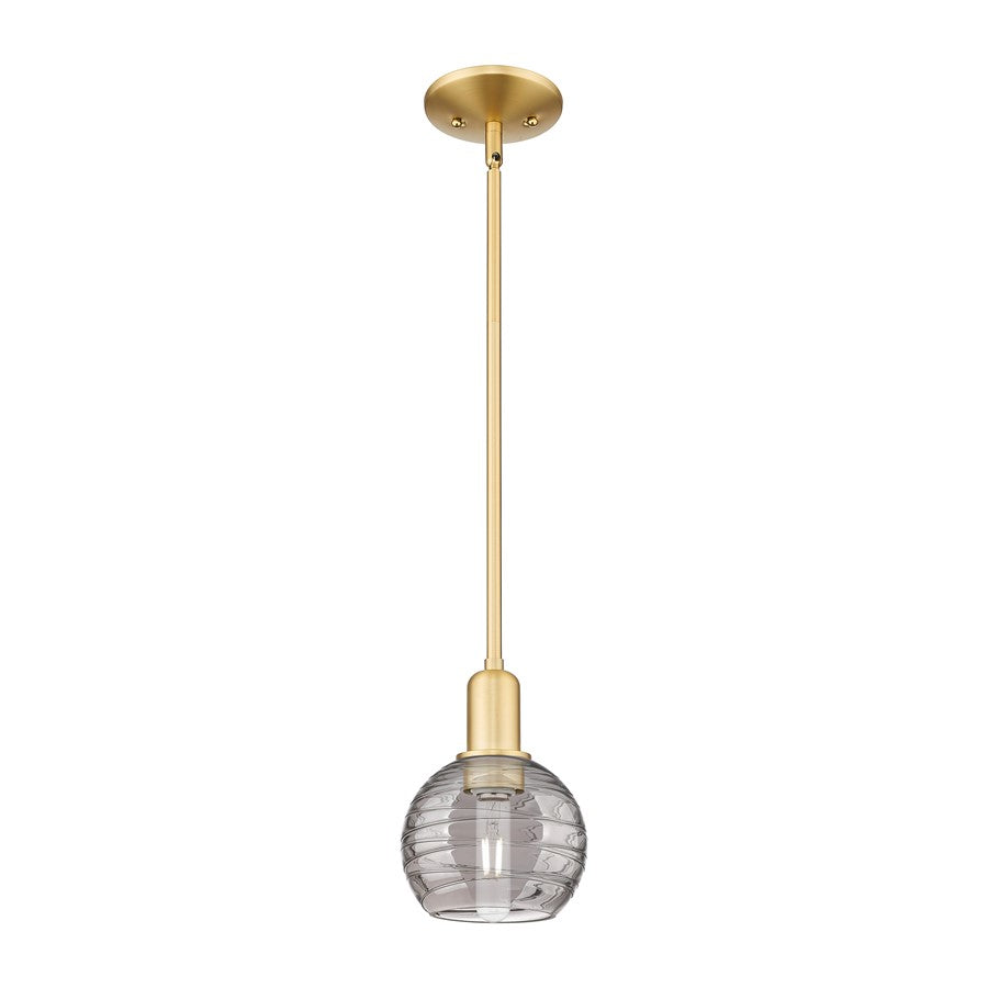 Innovations Athens DS 1Lt 6" Stem Mini Pendant, GD/SDS - 716-1S-SG-G1213-6SM