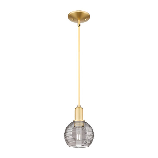 Innovations Athens DS 1Lt 6" Stem Mini Pendant, GD/SDS - 716-1S-SG-G1213-6SM