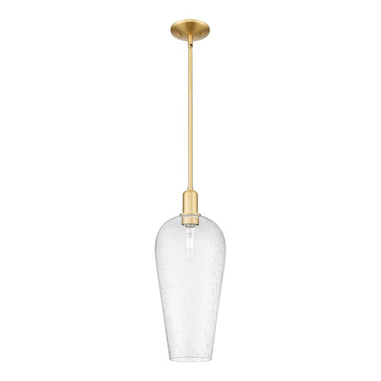 Innovations Chelsea 1Lt 8" Stem Mini Pendant, Gold/Seedy - 716-1S-SG-G456-8SDY