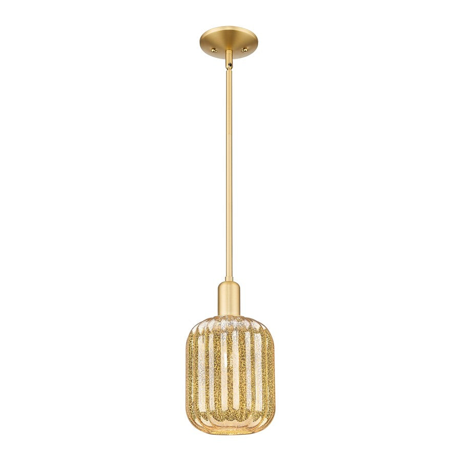 Innovations Preston 1Lt 7" Jar Stem Mini Pendant, GD/MC - 716-1S-SG-G460-7ME