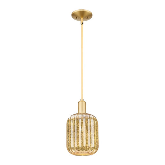 Innovations Preston 1Lt 7" Jar Stem Mini Pendant, GD/MC - 716-1S-SG-G460-7ME
