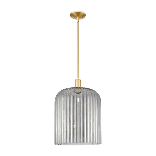 Innovations Bridal Veil 1Lt 12" Stem Mini Pendant, GD/SM - 716-1S-SG-G559-12SM