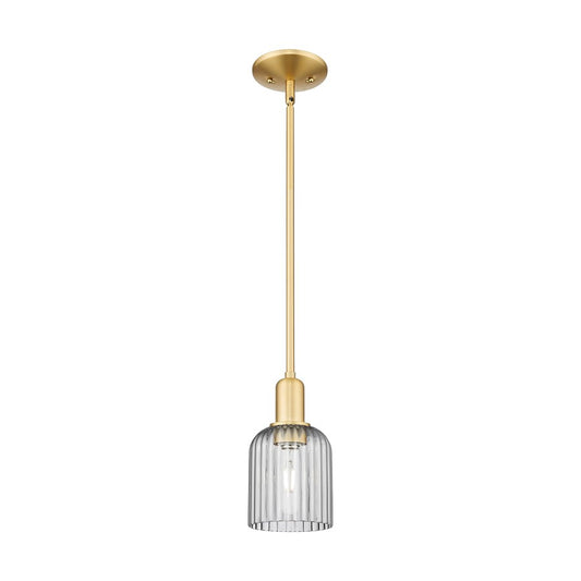 Innovations Bridal Veil 1Lt 5" Stem Mini Pendant, GD/SM - 716-1S-SG-G559-5SM