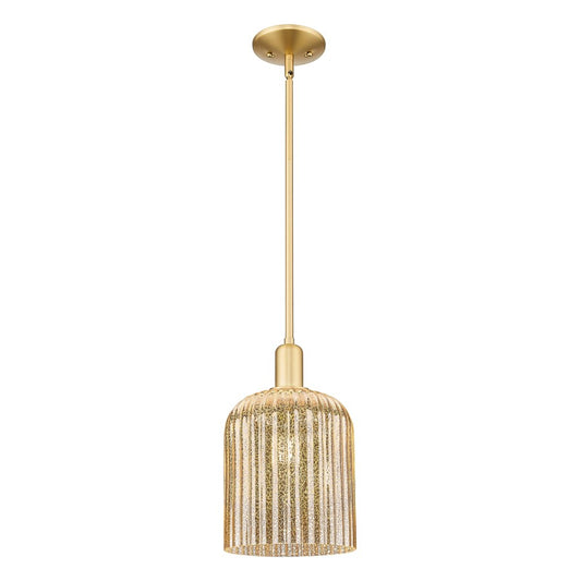 Innovations Bridal Veil 1Lt 8" Stem Mini Pendant, GD/MC - 716-1S-SG-G559-8ME