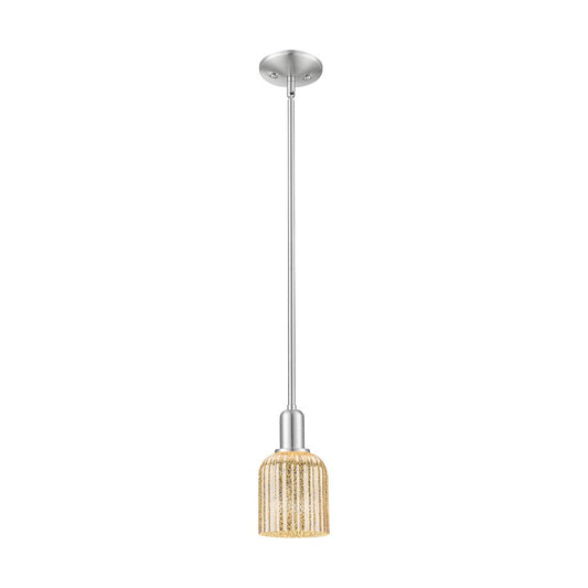 Innovations Bridal Veil 1Lt 5" Stem Mini Pendant, SN/MC - 716-1S-SN-G559-5ME
