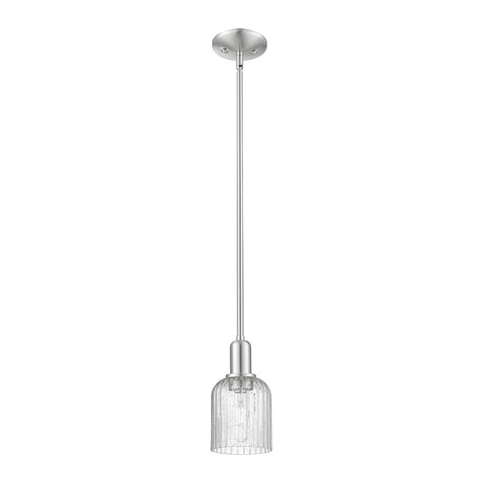 Innovations Bridal Veil 1Lt 5" Stem Mini Pendant, SN/Seed - 716-1S-SN-G559-5SDY