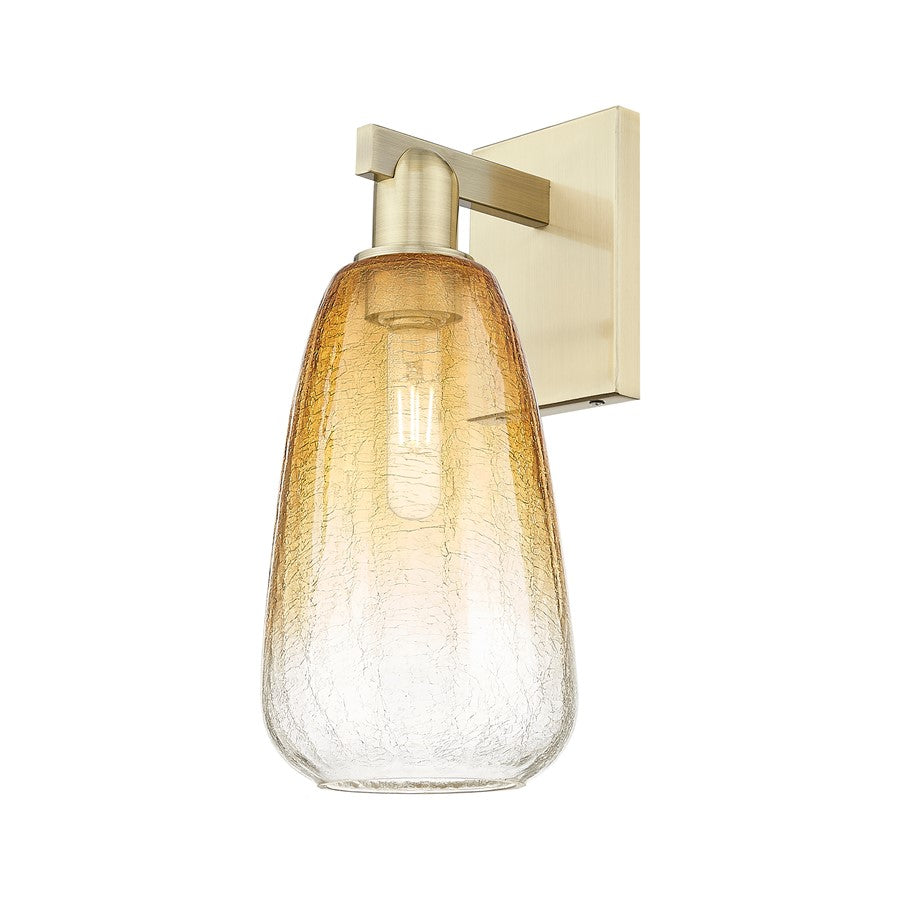 Innovations Brookhaven Almond 1Lt 6" Sconce, AB/Amber
