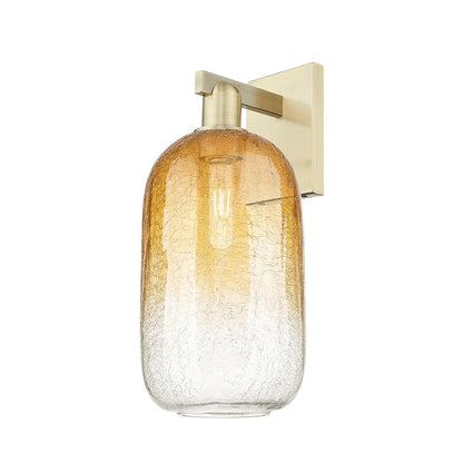 Innovations Brookhaven Cloche 1Lt 7" Sconce, AB/Amber