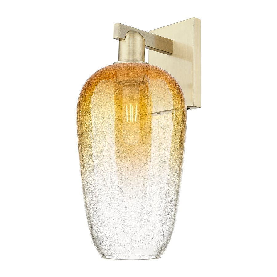 Innovations Brookhaven Flute 1Lt 7" Sconce, AB/Amber