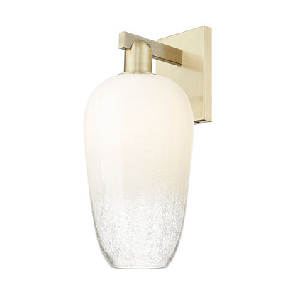 Innovations Brookhaven Flute 1Lt 7" Sconce, AB/Opal