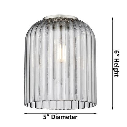 Innovations Bridal Veil 1Lt 5" Sconce, Antique Brass/Blue