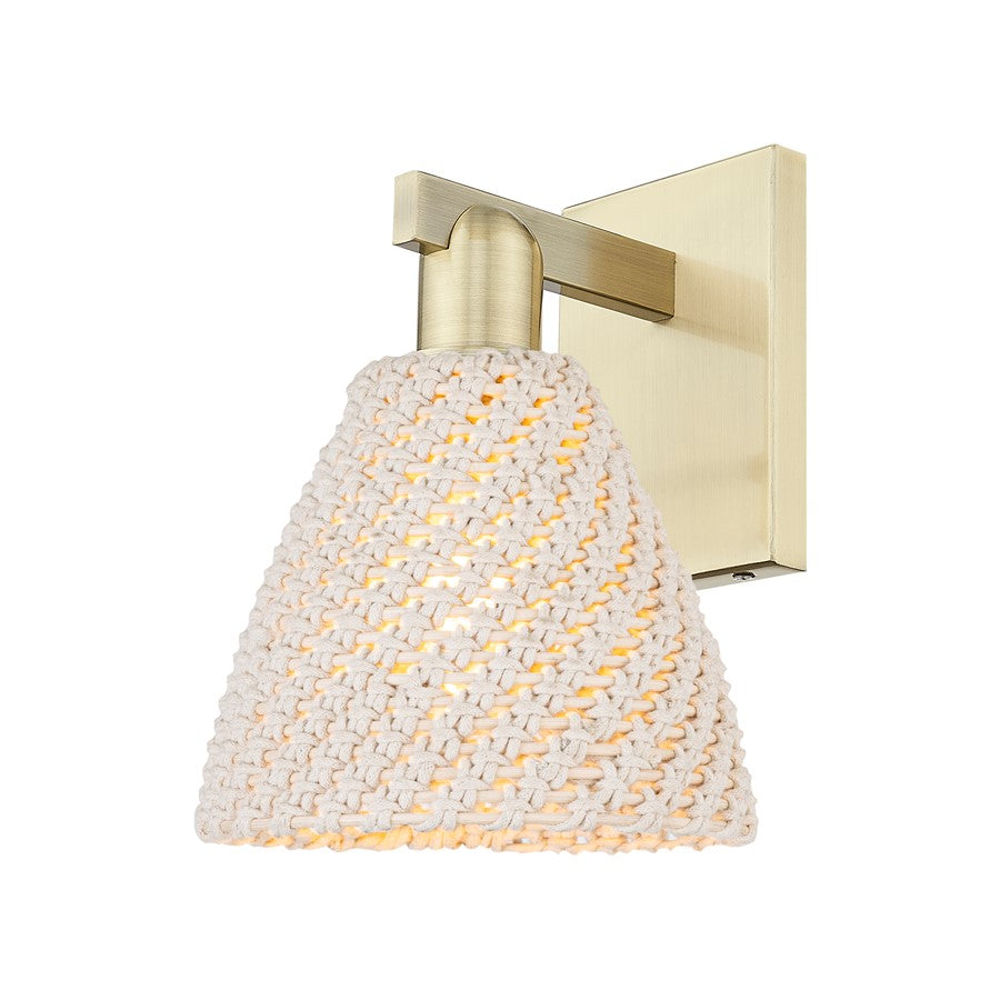 Innovations Natural Ballston Dome 1Lt 7" Sconce, AB/NF - 716-1W-AB-NBD-75-NAT