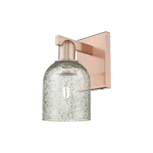 Innovations Caledonia 5in 1-Light Wall Sconce | Industrial Antique Copper Steel and Mica Glass | Entryway & Hallway Accent | 5 x | Model 716-1W-AC-G259