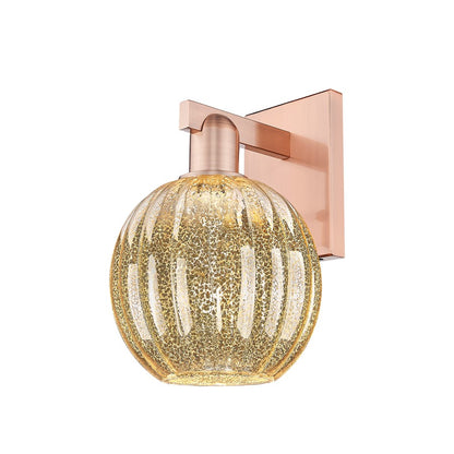 Innovations Preston 1Lt 7" Globe Sconce, Copper/Mercury