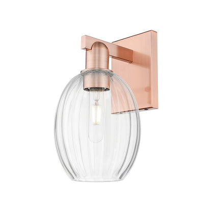 Innovations Preston 1Lt 6" Bell Wall Sconce, Copper/Clear