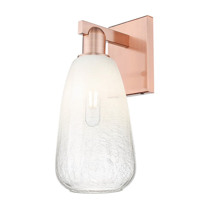 Innovations Brookhaven Almond 1Lt 6" Sconce, Copper/Opal