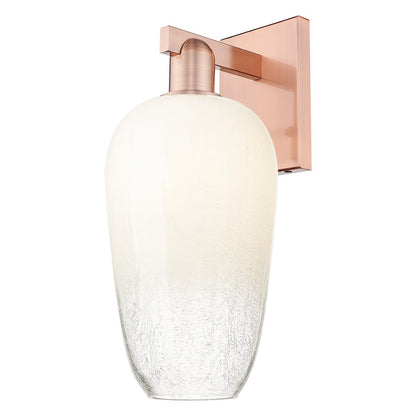 Innovations Brookhaven Flute 1Lt 7" Sconce, Copper/Opal - 716-1W-AC-G484-7OP