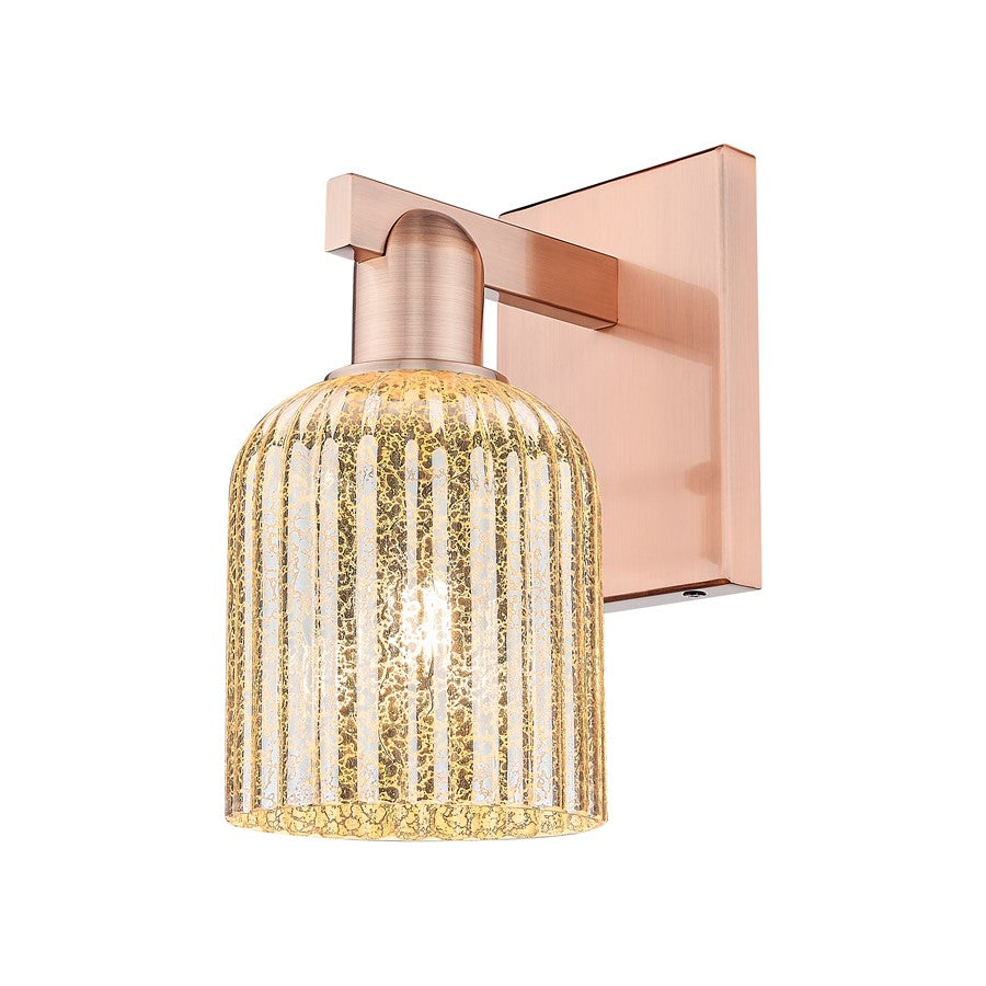 Innovations Bridal Veil 1Lt 5" Wall Sconce, Copper/Mercury - 716-1W-AC-G559-5ME