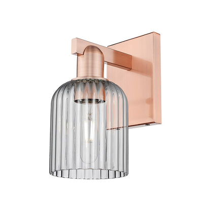 Innovations Bridal Veil 1Lt 5" Wall Sconce, Copper/Smoke - 716-1W-AC-G559-5SM