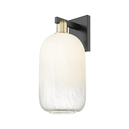 Innovations Brookhaven Cloche 1Lt 7" Sconce, BKBS/Opal