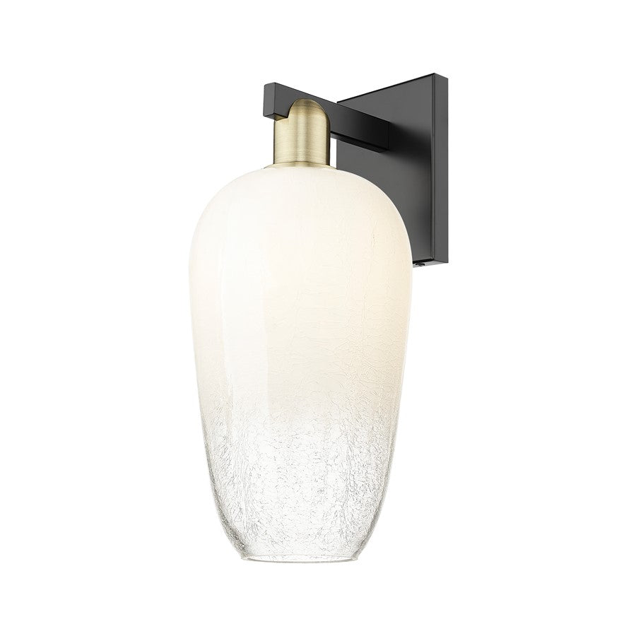 Innovations Brookhaven Flute 1Lt 7" Sconce, BKBS/Opal