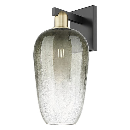 Innovations Brookhaven Flute 1Lt 7" Sconce, BKBS/Slate