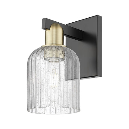 Innovations Bridal Veil 1Lt 5" Sconce, Black Brass/Seed