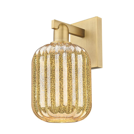 Innovations Preston 1Lt 7" Jar Sconce, BB/Mercury - 716-1W-BB-G460-7ME