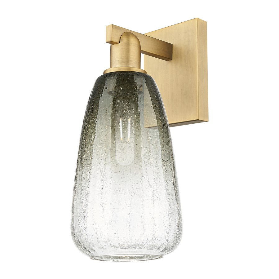 Innovations Brookhaven Almond 1Lt 6" Sconce, BB/Slate - 716-1W-BB-G480-6SL
