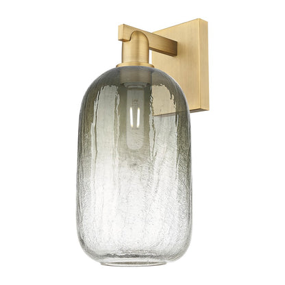 Innovations Brookhaven Cloche 1Lt 7" Sconce, Brushed Brass/Slate