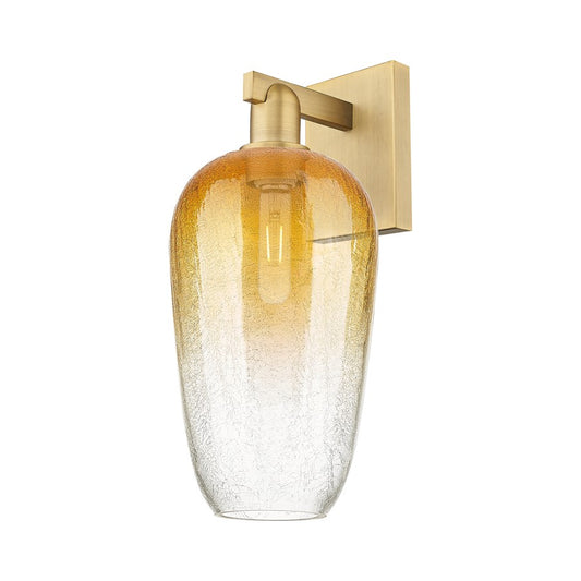 Innovations Brookhaven Flute 1Lt 7" Sconce, BB/Amber - 716-1W-BB-G484-7AM
